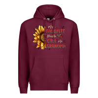 Burgundy my favorite people call me grandma Premium Hoodie - MaliasSmallBusiness