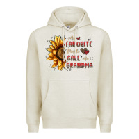 Oatmeal Heather my favorite people call me grandma Premium Hoodie - MaliasSmallBusiness