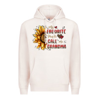 Pale Pink my favorite people call me grandma Premium Hoodie - MaliasSmallBusiness