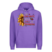 Purple my favorite people call me grandma Premium Hoodie - MaliasSmallBusiness