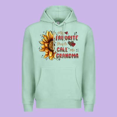 My Favorite People Call Me Grandma Premium Hoodie Designed By Maliassmallbusiness