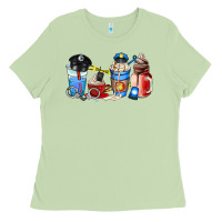 Matcha police coffee cup Ladies Tee - AdoDesignShop