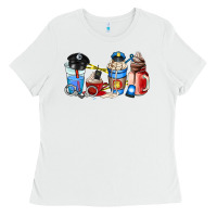 White police coffee cup Ladies Tee - AdoDesignShop