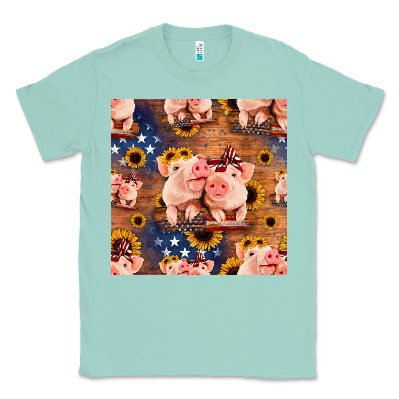 American Pigs Seamless Pattern Classic Tee by HRA Design Shop | Teevron