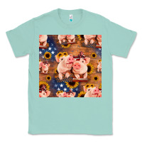 Seafoam american pigs seamless pattern Classic Tee - HRA Design Shop
