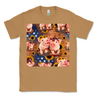 Toasted Coconut american pigs seamless pattern Classic Tee - HRA Design Shop