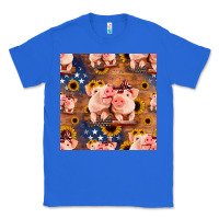 True Royal american pigs seamless pattern Classic Tee - HRA Design Shop