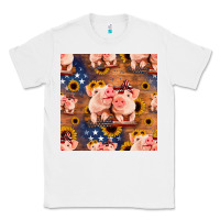 White american pigs seamless pattern Classic Tee - HRA Design Shop