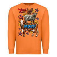 Carrot red white moo farm animals 4th of july Premium Sweatshirt - LillyAllenDesigns