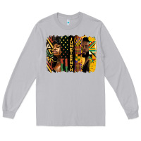 Moon Dust juneteenth brush stroke Long Sleeve Tee - HRA Design Shop