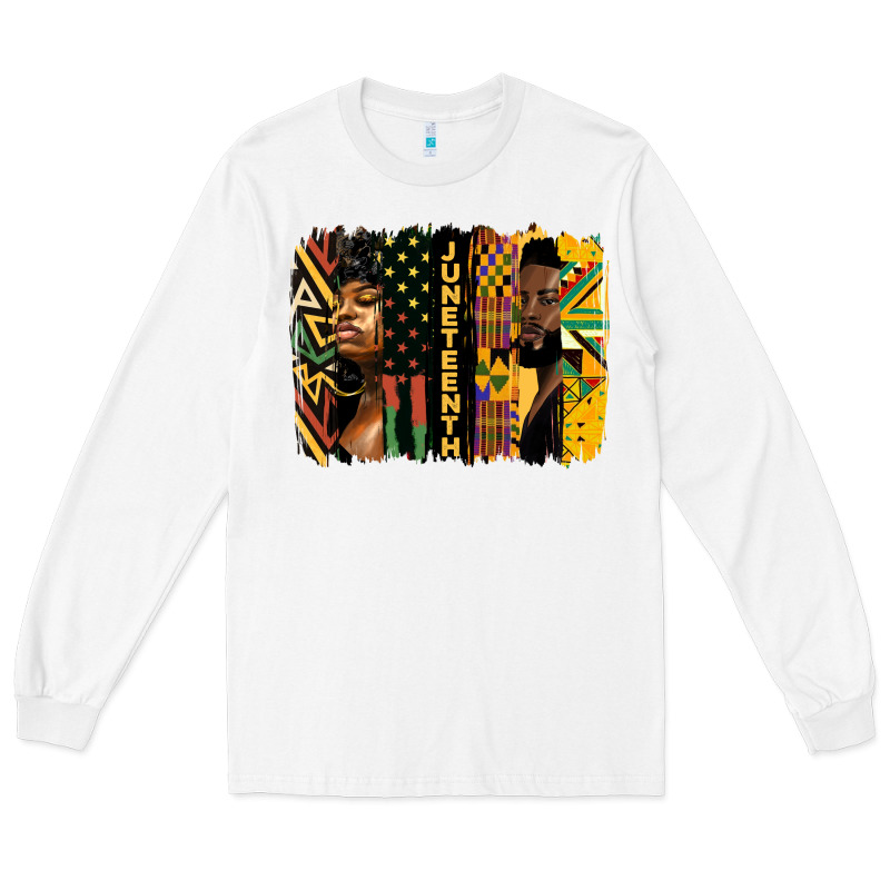 Juneteenth Brush Stroke Long Sleeve Tee by HRA Design Shop | Teevron