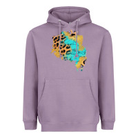 Lavender glitter leopard turquoise patch Heavyweight Hoodie - AdoDesignShop