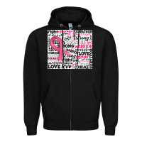 Black breast cancer ribbon Zipper Hoodie - JahusDesignShop