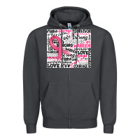 Smoke breast cancer ribbon Zipper Hoodie - JahusDesignShop