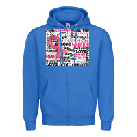 True Royal breast cancer ribbon Zipper Hoodie - JahusDesignShop