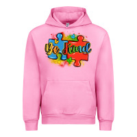 Fuchsia Pink be kind autism Urban Hoodie - LillyAllenDesigns