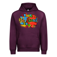 Mauve Wine be kind autism Urban Hoodie - LillyAllenDesigns