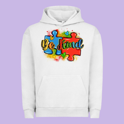 Be Kind Autism Urban Hoodie Designed By Lillyallendesigns