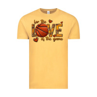 Vintage Mustard for the love of the game basketball Vintage Tee - texasbilliewilder