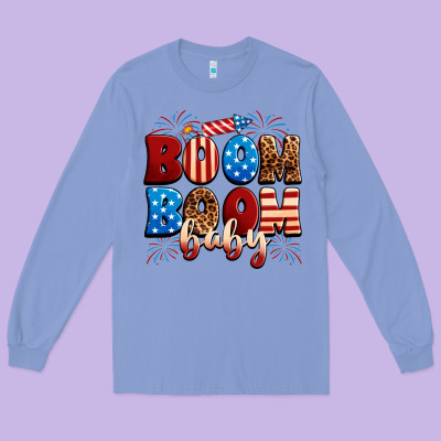 Boom Boom Baby Long Sleeve Tee Designed By Neo Western