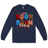 Navy Boom boom baby Long Sleeve Tee - Neo Western