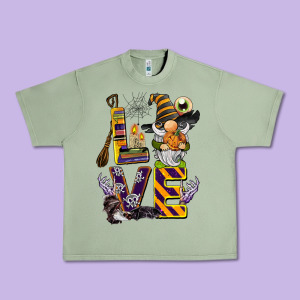 Halloween Love Gnome Urban Heavy Tee Designed By Barkaloodesign