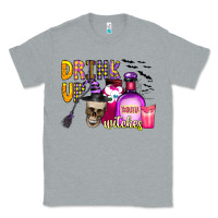 Heather Grey drink up witches Classic Tee - CowhideDigitalArt