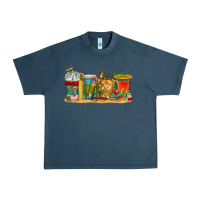 Midnight Navy teacher fuel coffee cups Urban Heavy Tee - texasbilliewilder
