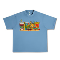 Pebble Blue teacher fuel coffee cups Urban Heavy Tee - texasbilliewilder