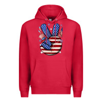 Cardinal peace 4th july Premium Hoodie - NancyCooperArtShop