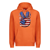 Carrot peace 4th july Premium Hoodie - NancyCooperArtShop