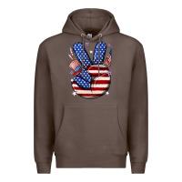 Coffee peace 4th july Premium Hoodie - NancyCooperArtShop