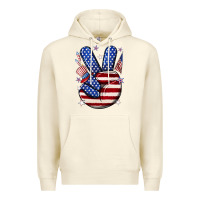 Sandshell peace 4th july Premium Hoodie - NancyCooperArtShop