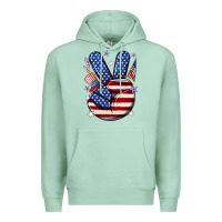 Seafoam peace 4th july Premium Hoodie - NancyCooperArtShop