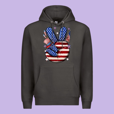 Peace 4th July Premium Hoodie Designed By Nancycooperartshop