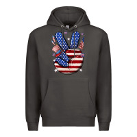 Smoke peace 4th july Premium Hoodie - NancyCooperArtShop