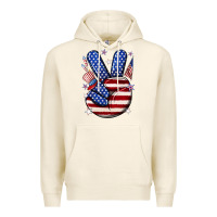 Tofu peace 4th july Premium Hoodie - NancyCooperArtShop