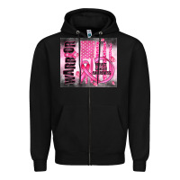 Black breast cancer Zipper Hoodie - JahusDesignShop