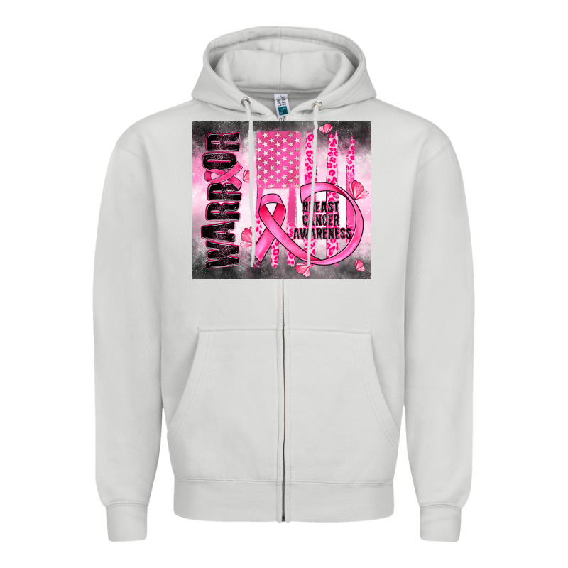 Breast Cancer Zipper Hoodie by JahusDesignShop | Teevron