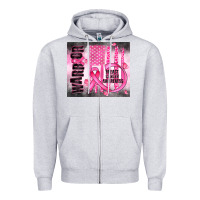Heather Grey breast cancer Zipper Hoodie - JahusDesignShop