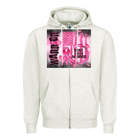 Oatmeal Heather breast cancer Zipper Hoodie - JahusDesignShop