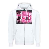 White breast cancer Zipper Hoodie - JahusDesignShop