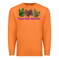 Carrot peace love mardi gras Premium Sweatshirt - BarkalooDesign