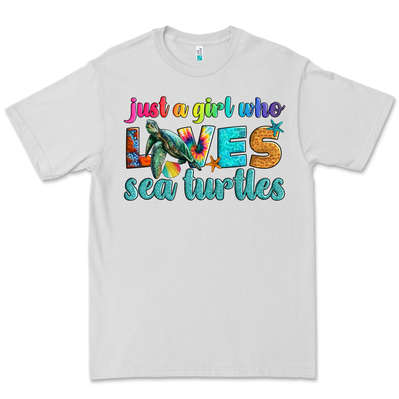Just A Girl Who Loves Sea Turtle Premium Tee by Artiststas | Teevron