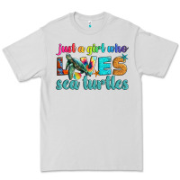 Dove Grey just a girl who loves sea turtle Premium Tee - Artiststas