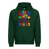 Forest Green autism is not a disability it's a different abilit Urban Hoodie - LillyAllenDesigns