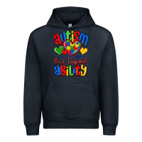 Navy autism is not a disability it's a different abilit Urban Hoodie - LillyAllenDesigns