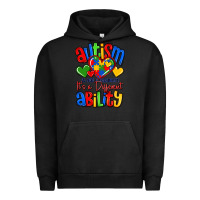 Pigment Black autism is not a disability it's a different abilit Urban Hoodie - LillyAllenDesigns
