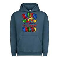 Pigment Midnight Navy autism is not a disability it's a different abilit Urban Hoodie - LillyAllenDesigns