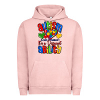 Pigment Salmon autism is not a disability it's a different abilit Urban Hoodie - LillyAllenDesigns